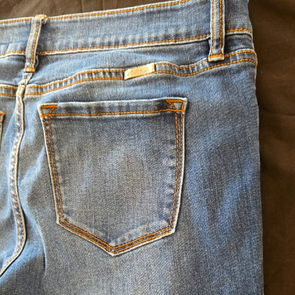 KanCan Blue Classic Denim Skinny Jeans with Subtle Fading